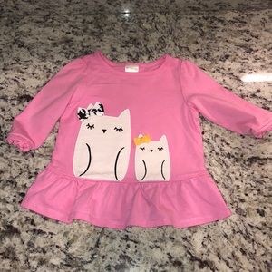 Gymboree Toddlers Peplum Shirt 6-12 months